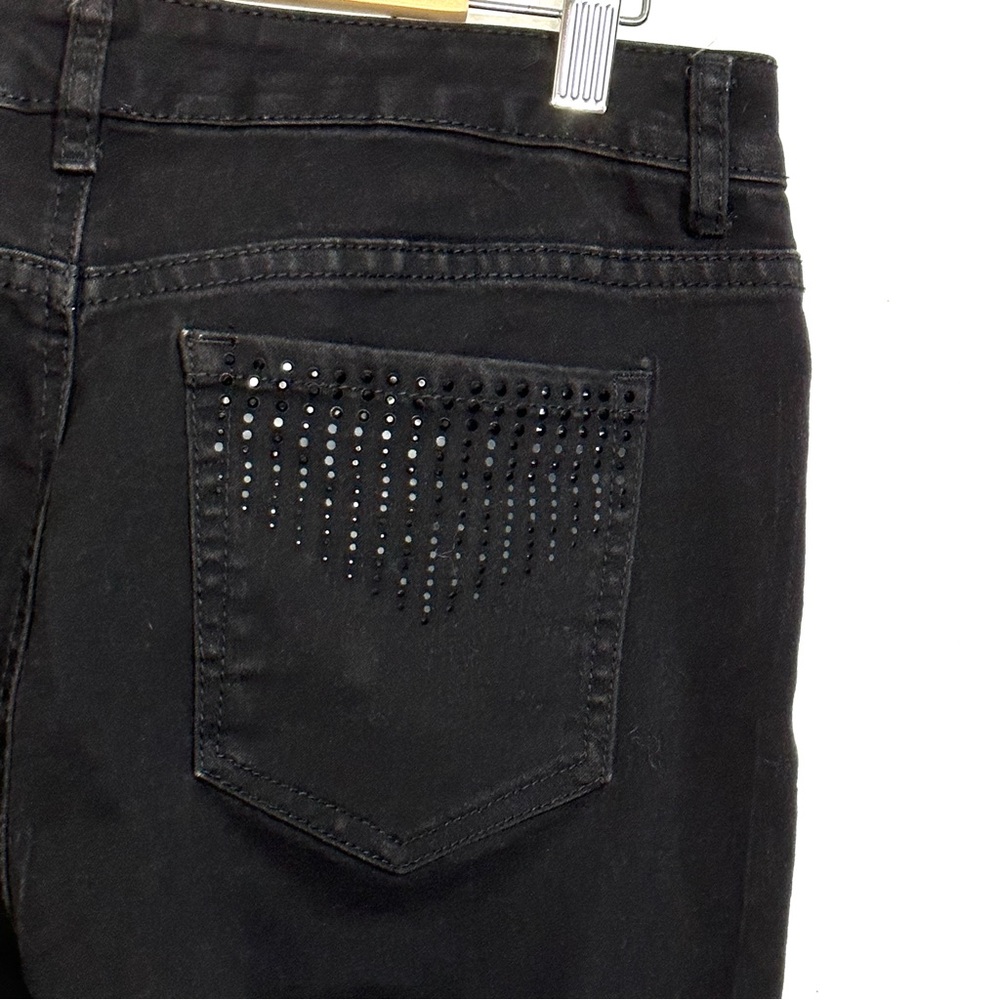 Karl Lagerfeld black denim jeans with studded back pocket detailing